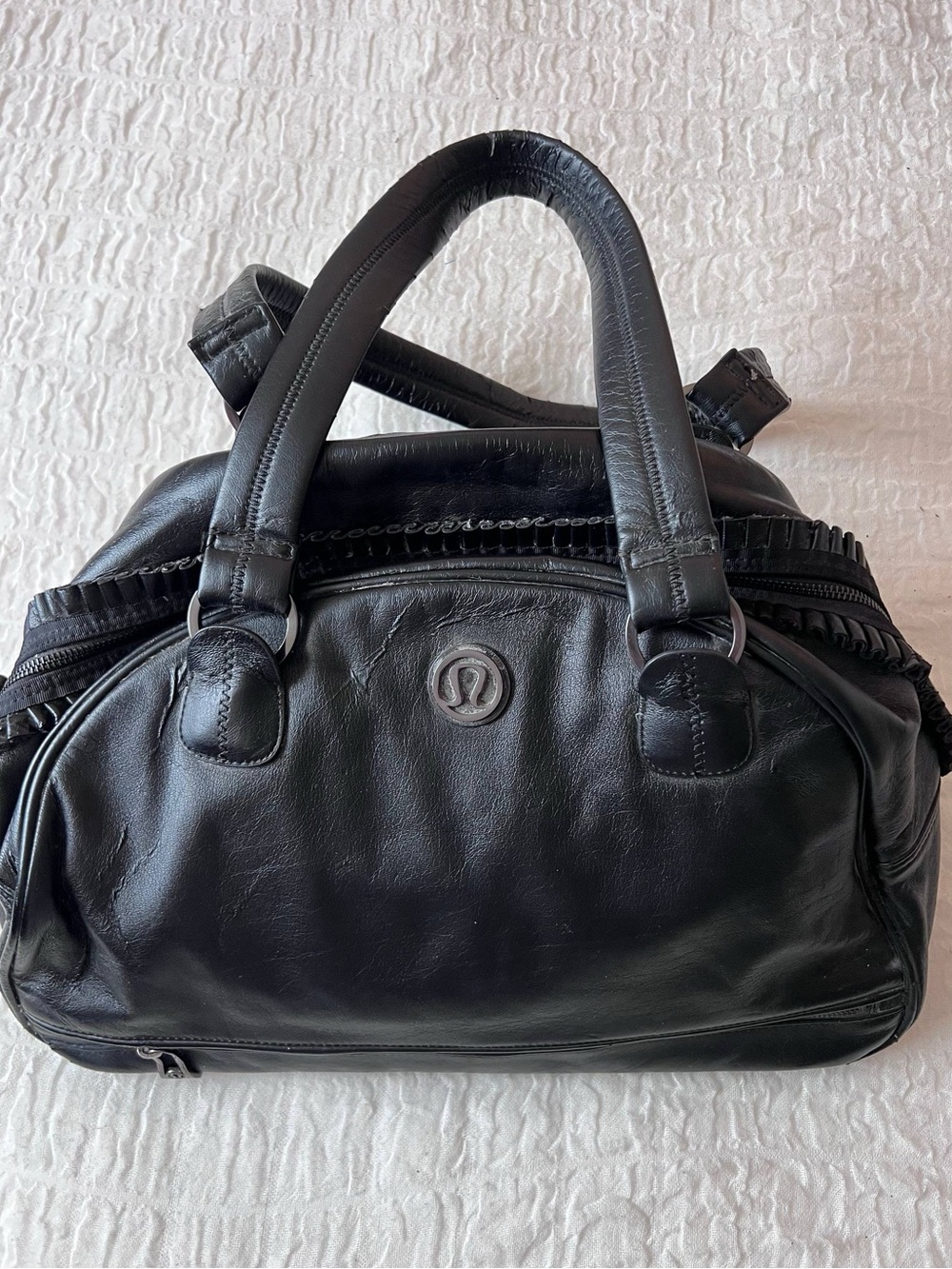 lululemon athletica Black Satchel Tote Travel Bag